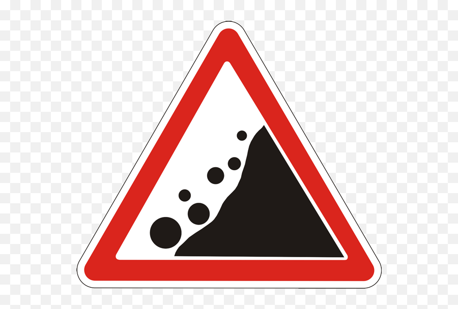 Fileukraine Road Sign 116gif - Wikimedia Commons Png,Landslide Icon