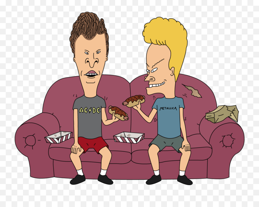 Beavis And Butthead - Stickpng Beavis And Butthead Couch,Sofa Transparent