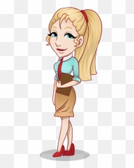 Girl Student Clipart Png 1 Image - Student Girl Png Cartoon,Student Clipart Png