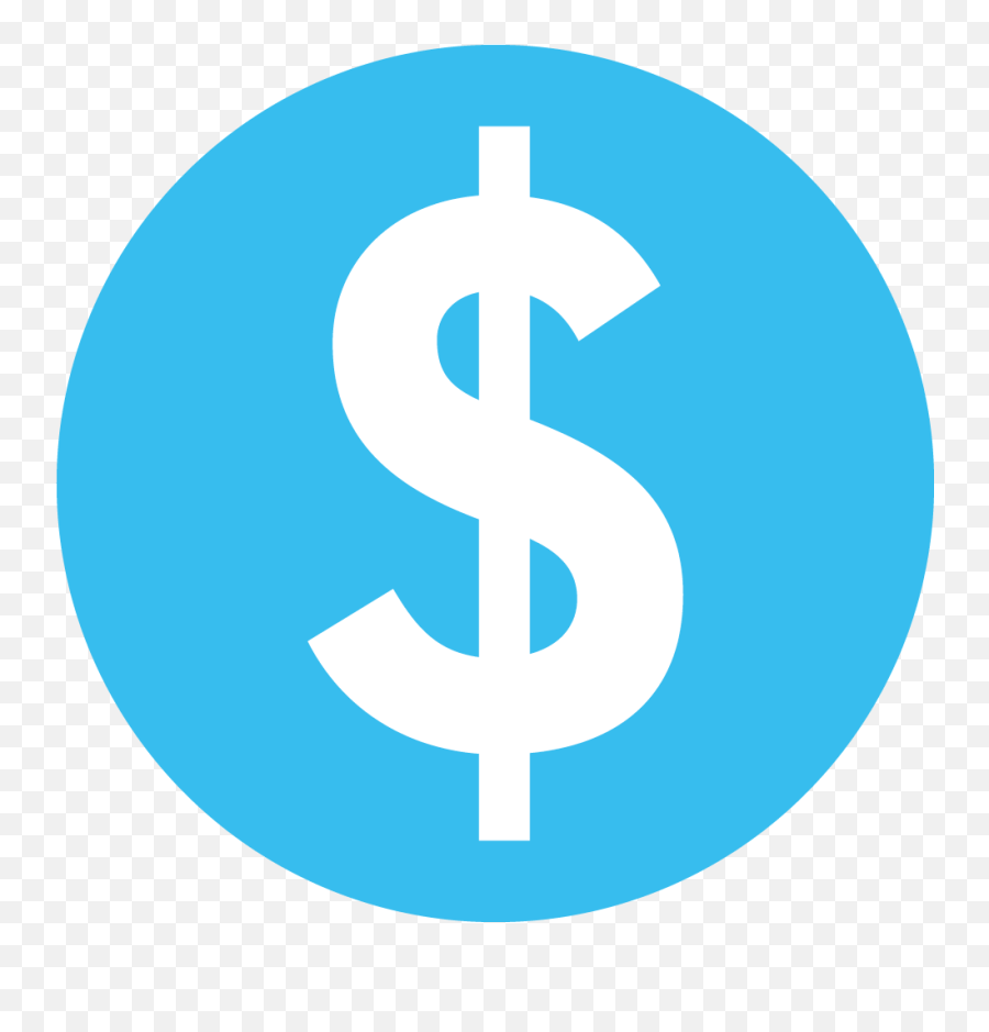 Dollar Sign Transparent Background - User Icon Blue Transparent Png,Dollar Sign Transparent