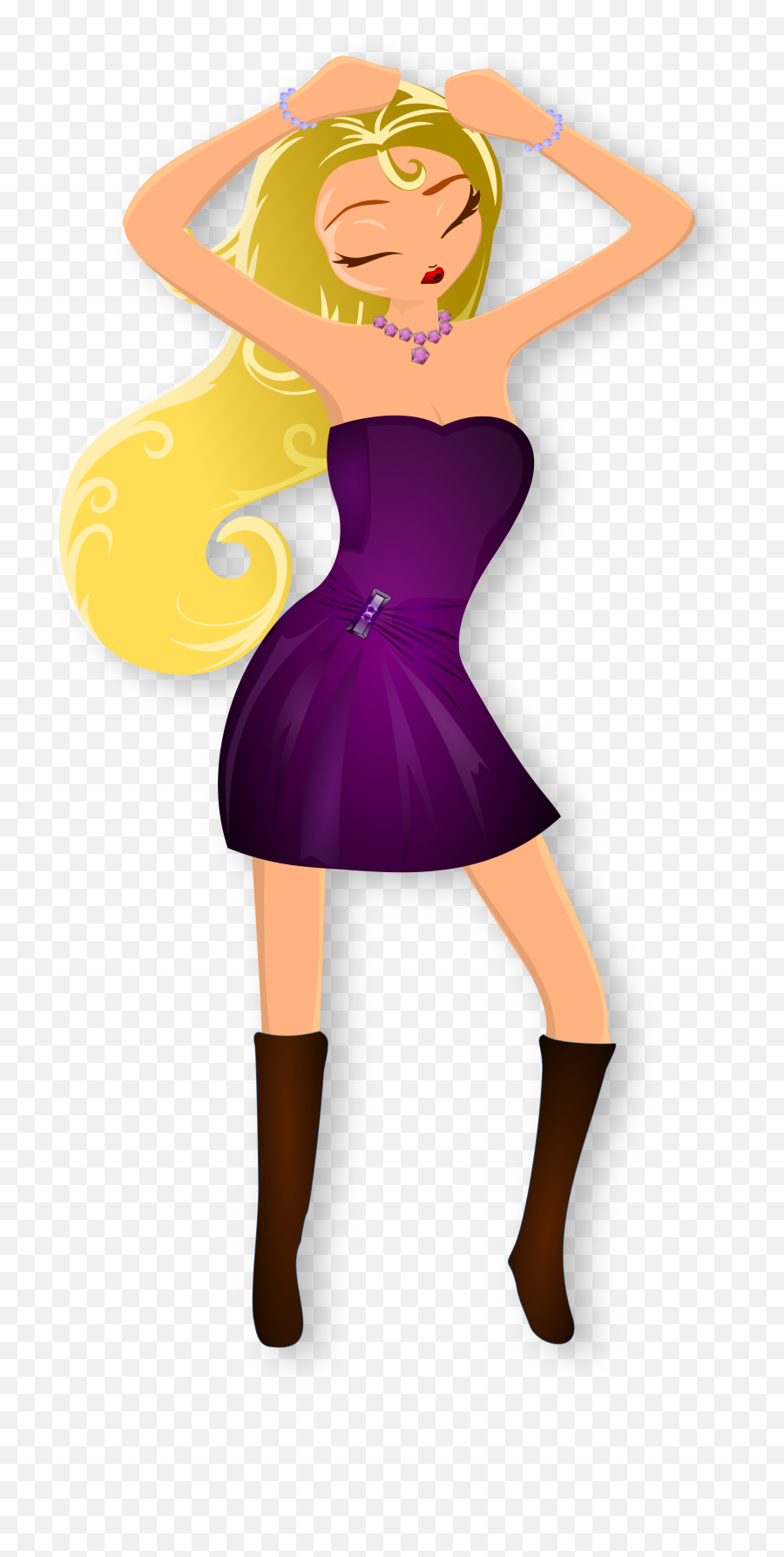 Library Of Hot Cartoon Girl Graphic Png - Hot Blonde Girl Clipart,Hot Girl Png