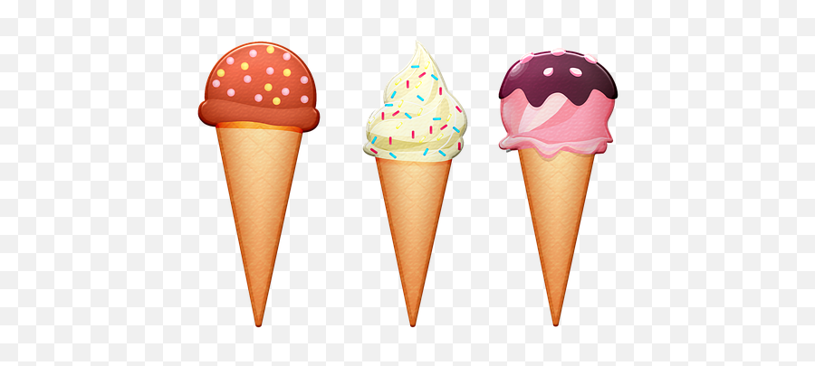 Free Ice Cream Cone - Gambar Animasi Es Krim Cone Png,Ice Cream Cone Transparent