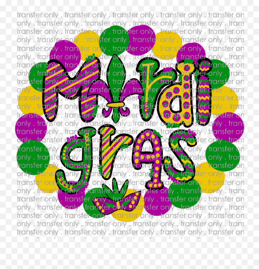Siser Mg 15 Mardi Gras Bead Wreath - Clip Art Png,Mardi Gras Beads Png