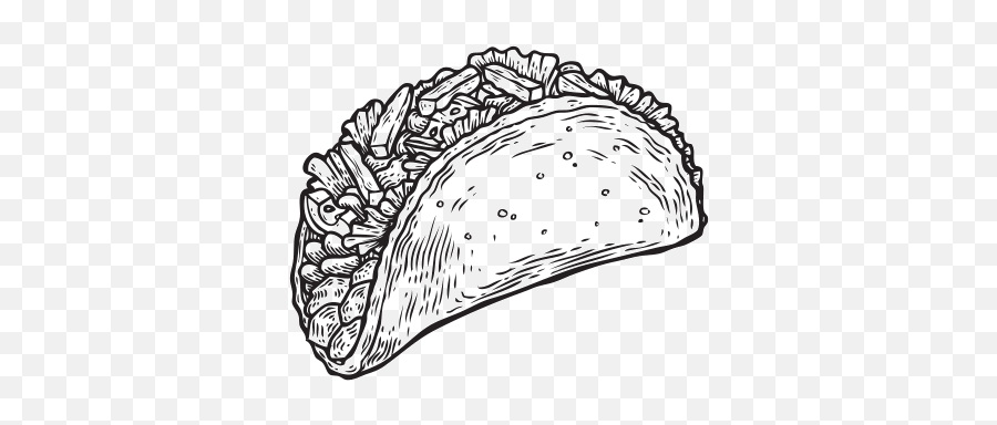 Adelita - Tacos Black And White Png,Taco Png
