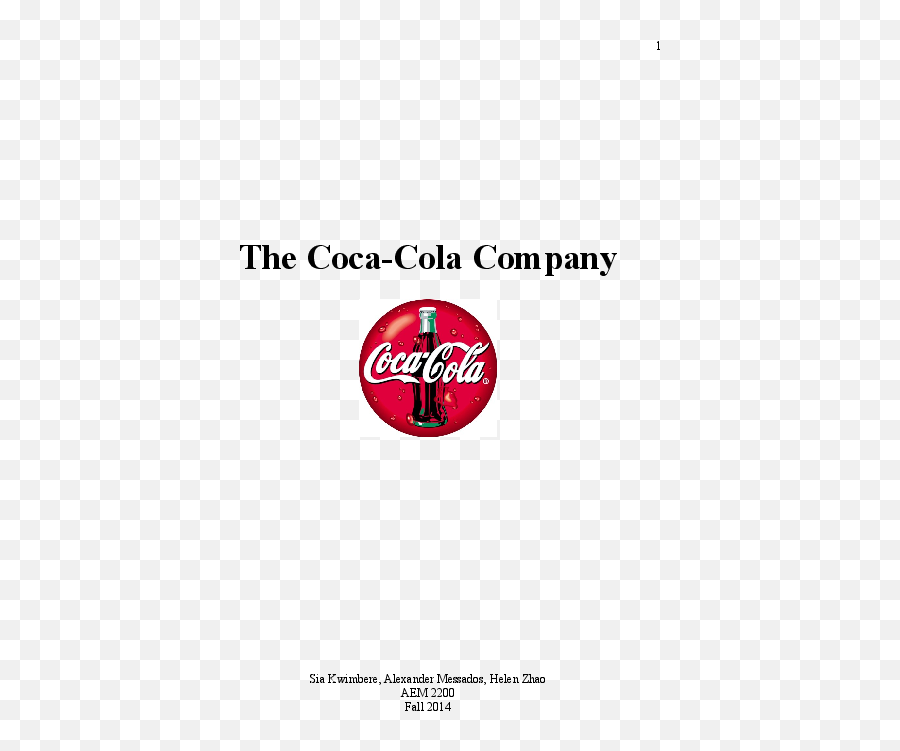 The Coca - Coca Cola Png,Coca Cola Company Logo