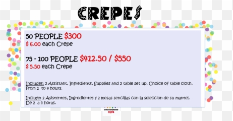 Our Rates Yummy Funny Fiesta - Screenshot Png,Crepes Png