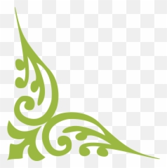 Corner Ornament Png - Black Simple Design