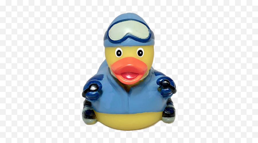 Skier Boy Rubber Duck - Bath Toy Png,Rubber Duck Transparent