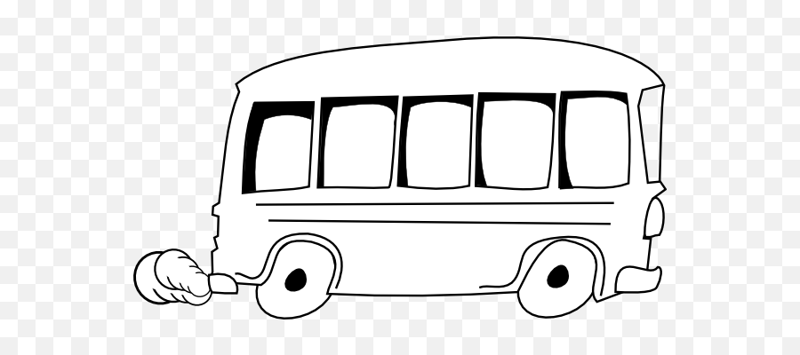 School Bus Outline Clip Art - Vector Clip Art Outline Of A Bus Png,Bus Clipart Png