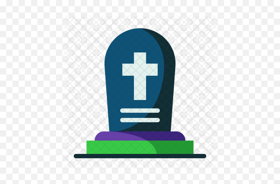 Tombstone Icon - Cross Png,Tombstone Png