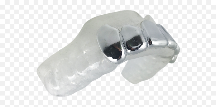 Silver Grillz Mouthguard - Silver Png,Grillz Png