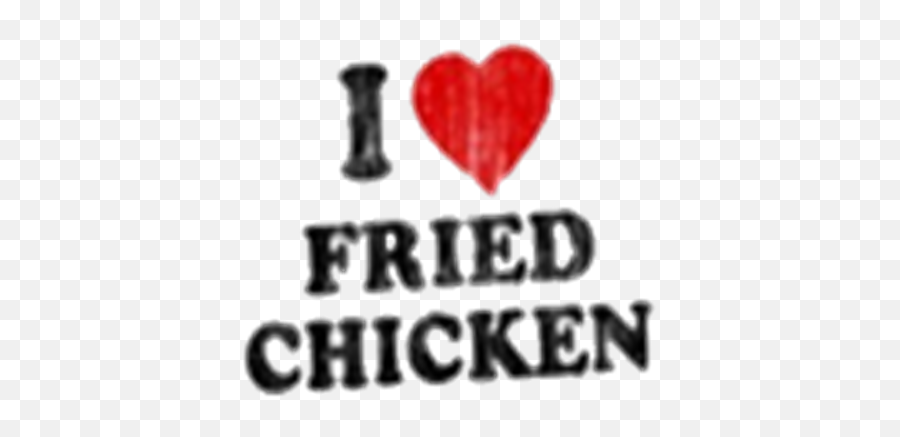 I Heart Fried Chicken Logo - Roblox Love Fried Chicken Transparent Png,Chicken Logo