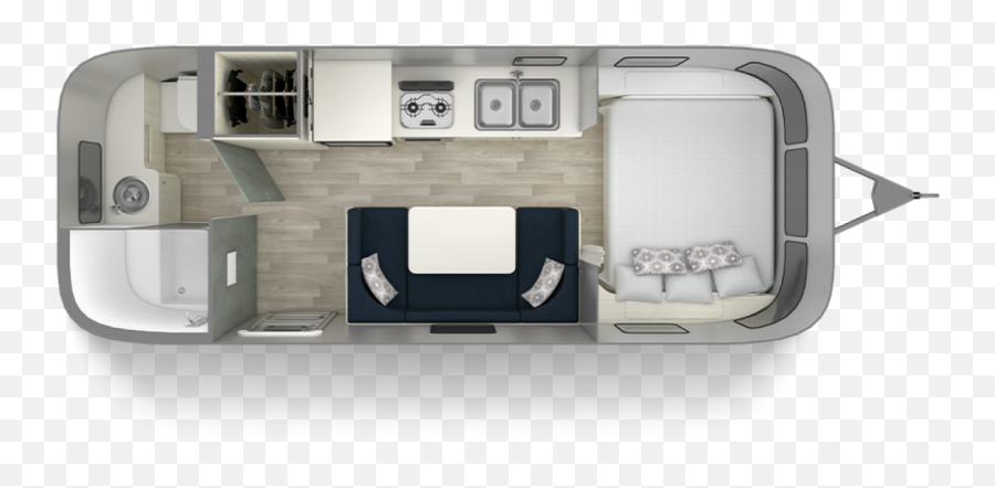 Airstream Bambi 22fb Floor Plan Quality Single Axle Travel - 22 Foot Airstream Bambi Png,Bambi Png