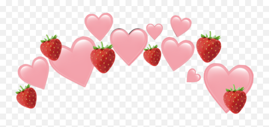 Download Strawberry Crown Emoji Hd Png - Uokplrs Transparent Strawberry Emoji,Strawberry Transparent Background