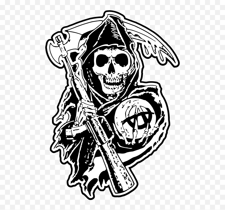 Sons Of Anarchy Reaper Decal - Sons Of Anarchy Reaper Png,Anarchy Png