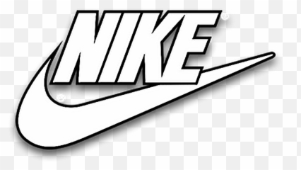 black nike logo png