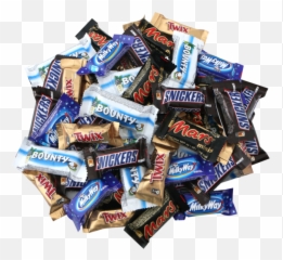 Candy Snickers Bounty Twix Kitkat - Mini Chocolate Candies Bounty Mini Chocolate Bars Png,Twix Png