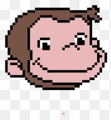 Pixilart - Curious George By Anonymous Christmas Cross Stitch Patterns Png,Curious George Png