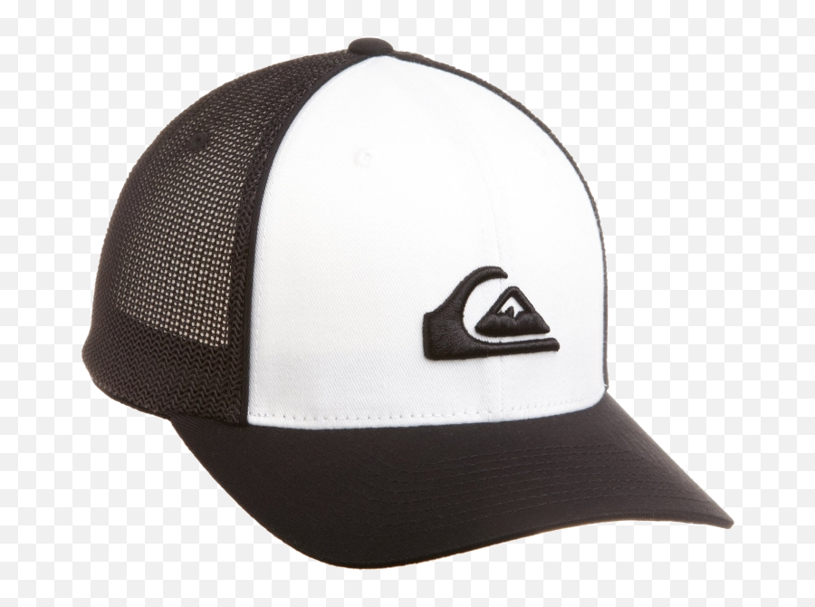Quicksilver White And Black Hats - Quiksilver White Trucker Cap Png,Quicksilver Png