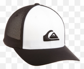 Quicksilver White And Black Hats - Quiksilver White Trucker Cap Png,Quicksilver Png