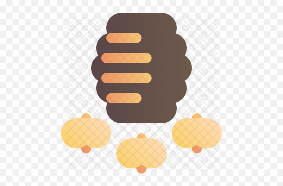 Bee Hive Icon Of Flat Style - Food Png,Bee Hive Png
