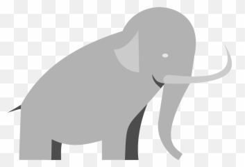 Clipart - Elephant Png,Mammoth Png