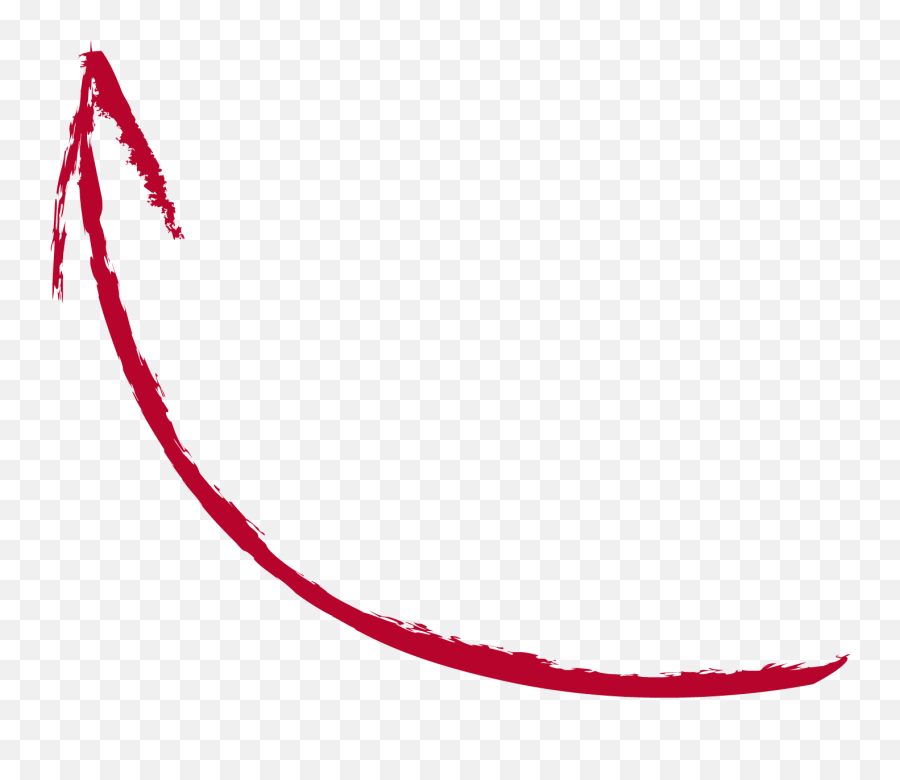 Curved Arrow Png - Red Arrow Drawing Png,Curved Arrows Png