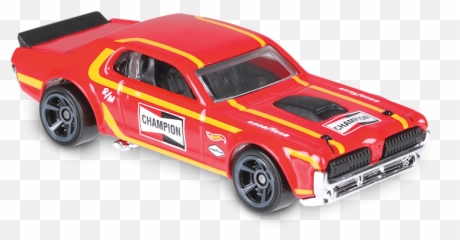 68 Mercury Cougar In Red Hw Speed - Car png