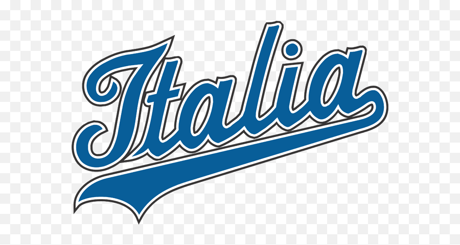 Italy Team In Blue Script - Italian Baseball Team Logo Png,World Baseball Classic Logo