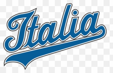 Italy Team In Blue Script - Italian Baseball Team Logo Png,World Baseball Classic Logo