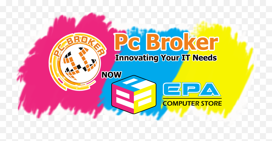 Pc Broker Logo To Epa With Brush 2 - Rak Piring Aluminium Png,Epa Logo Png