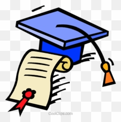 Graduation Hat With Diploma Royalty Free Vector Clip Art - Graduation Cap And Diploma png