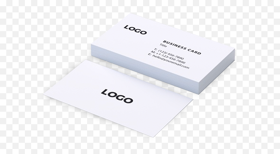 Do All Printing Natural White Business Cards - Horizontal Png,Business Card Png