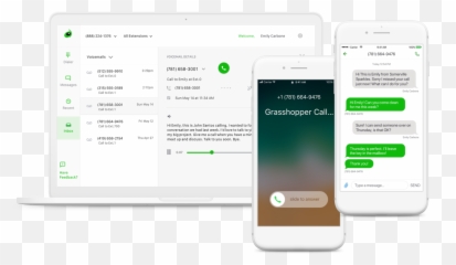Grasshopper Virtual Phone System Manage Your Calls Online - Voip png
