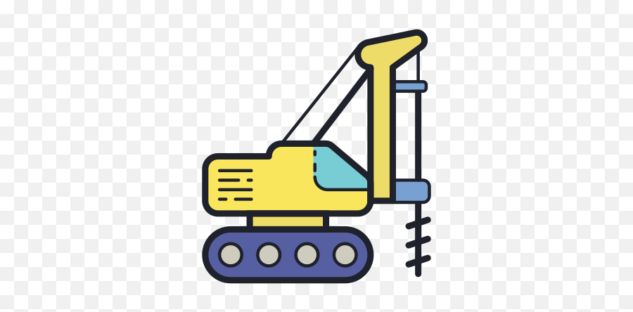 Foundation Drilling Rig Icon - Foundation Drilling Clip Art Png,Icon Foundation