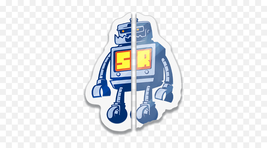 Silkscreen Vs Digital Sticker Robot Custom Stickers - Star Wars Characters Png,Screen Printing Icon