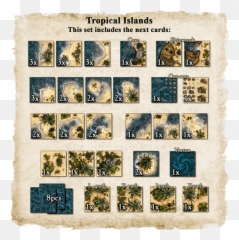 Tropical Islands - MapTile Set Black Scrolls Games Tilesets png