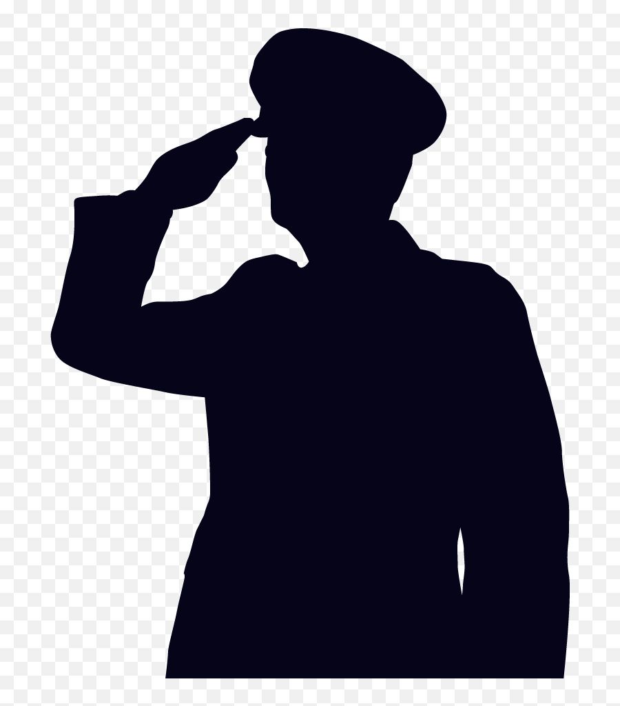 Soldier Salute Silhouette Png - Soldier Salute Silhouette Png,Soldier Silhouette Png