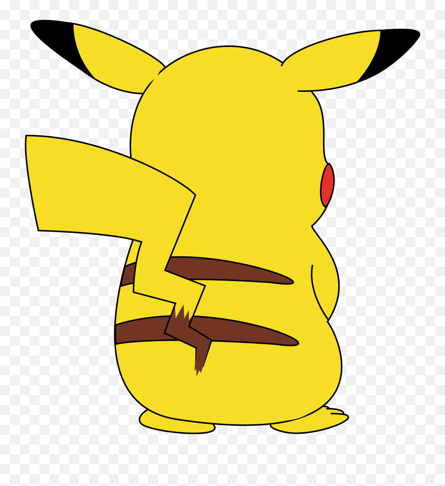 Download Hd Pikachuu0027s Back Shirt By Amayaxsin - Pikachu Back Pikachu Back Png,Pikachu Png Transparent