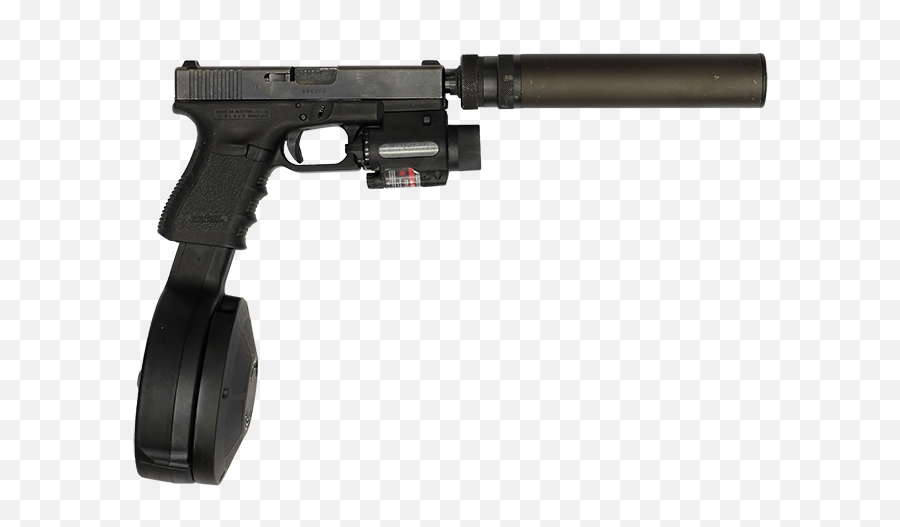 Airsoft Guns Glock Ges - Glock 30 With Drum Png,Glock Transparent
