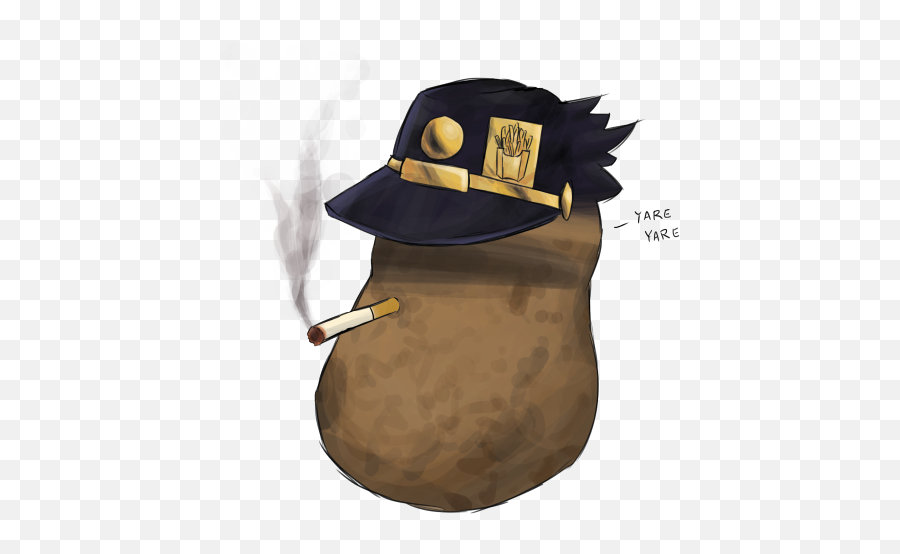 When Youre Typing Jotaro And - Potato With Hat Png,Jotaro Icon