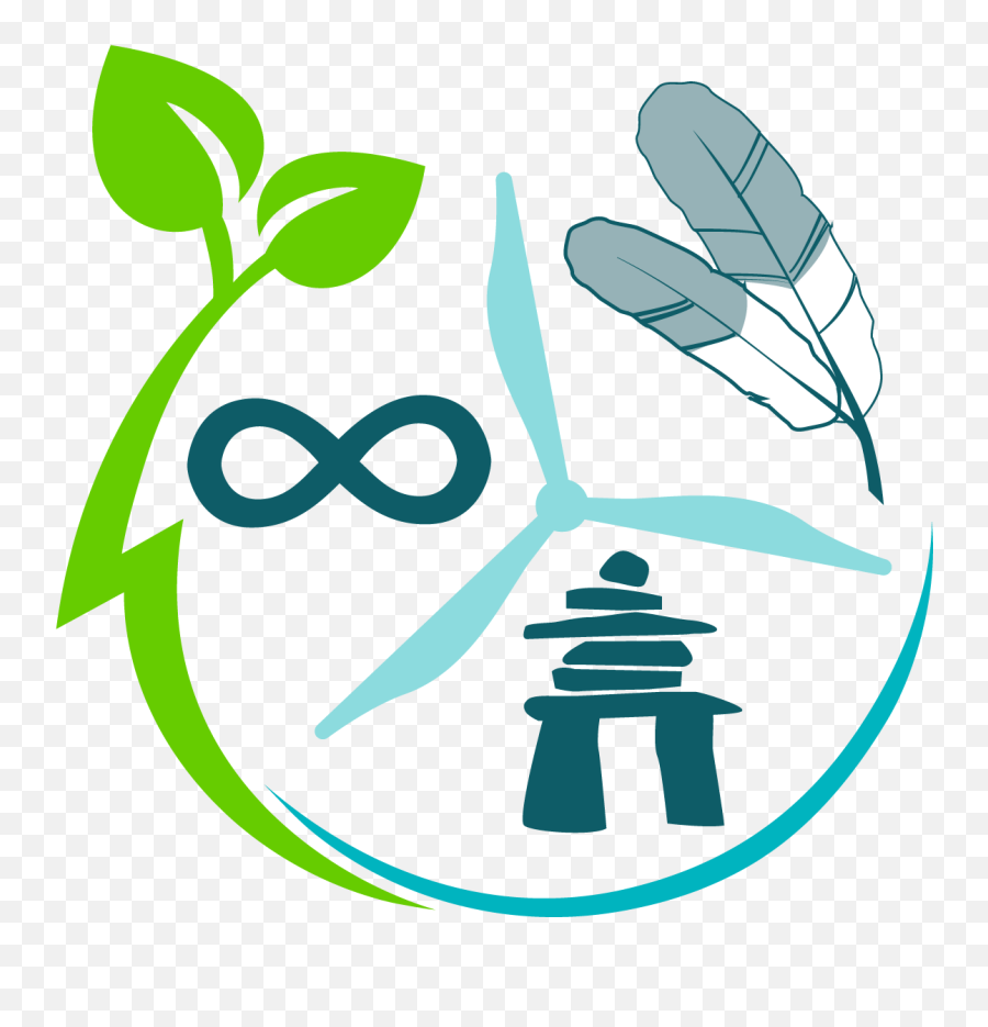 Icon Of A Cycle Which Includes Leaves The Infinity - Canada Indigenous Icon Canada Png,Infinity Icon Png