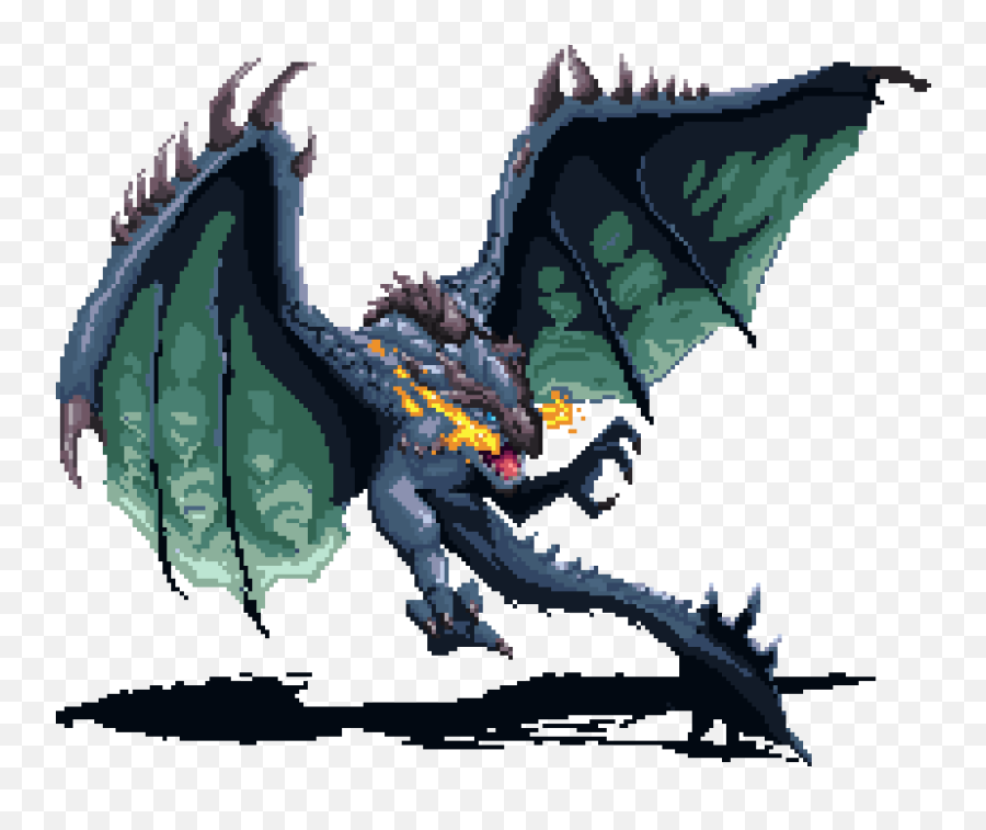 Looks Like A Boss Doesnt It - Rathalos Pixel Art Png,Azure Rathalos Icon