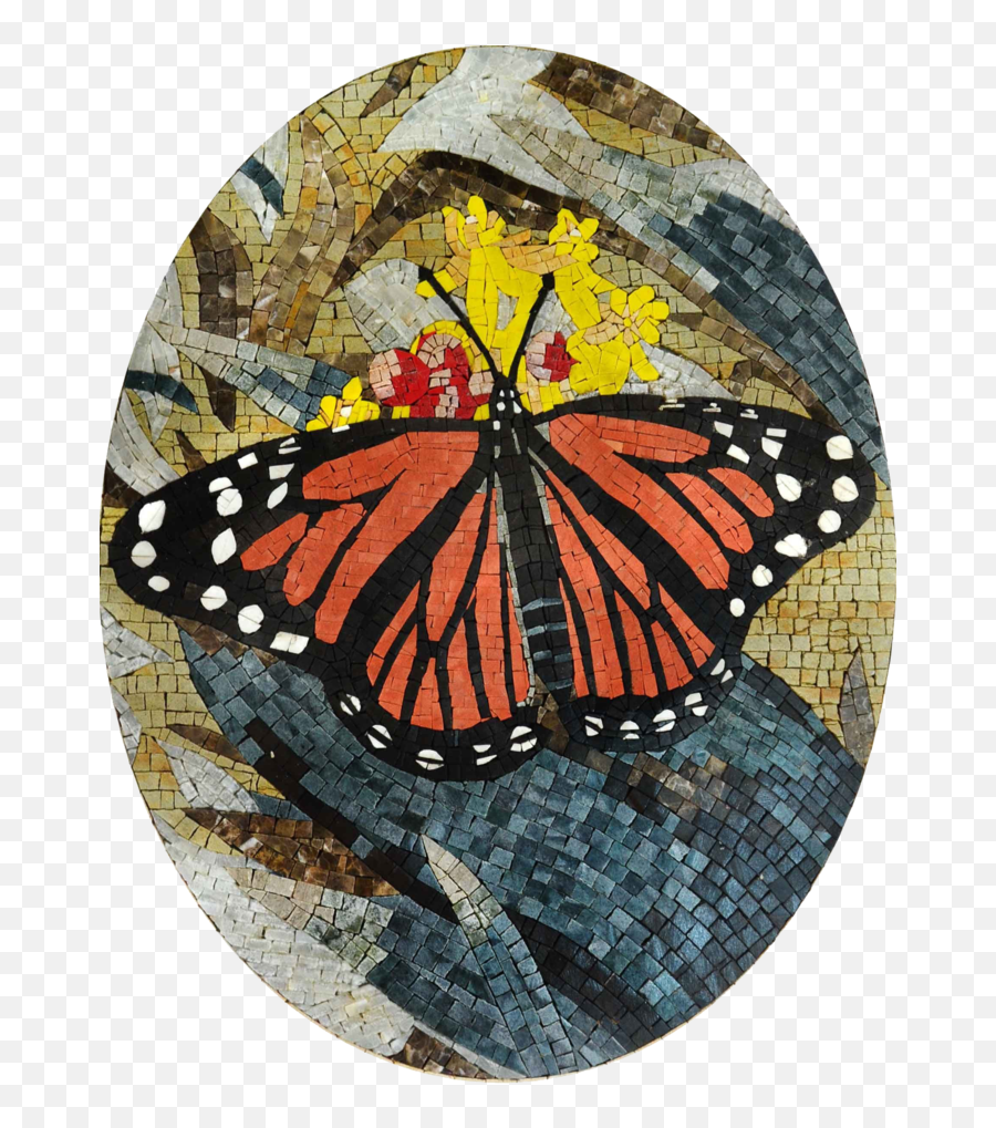 Mosaic Designs - Colorful Butterfly Monarch Butterfly Png,Icon Viceroy