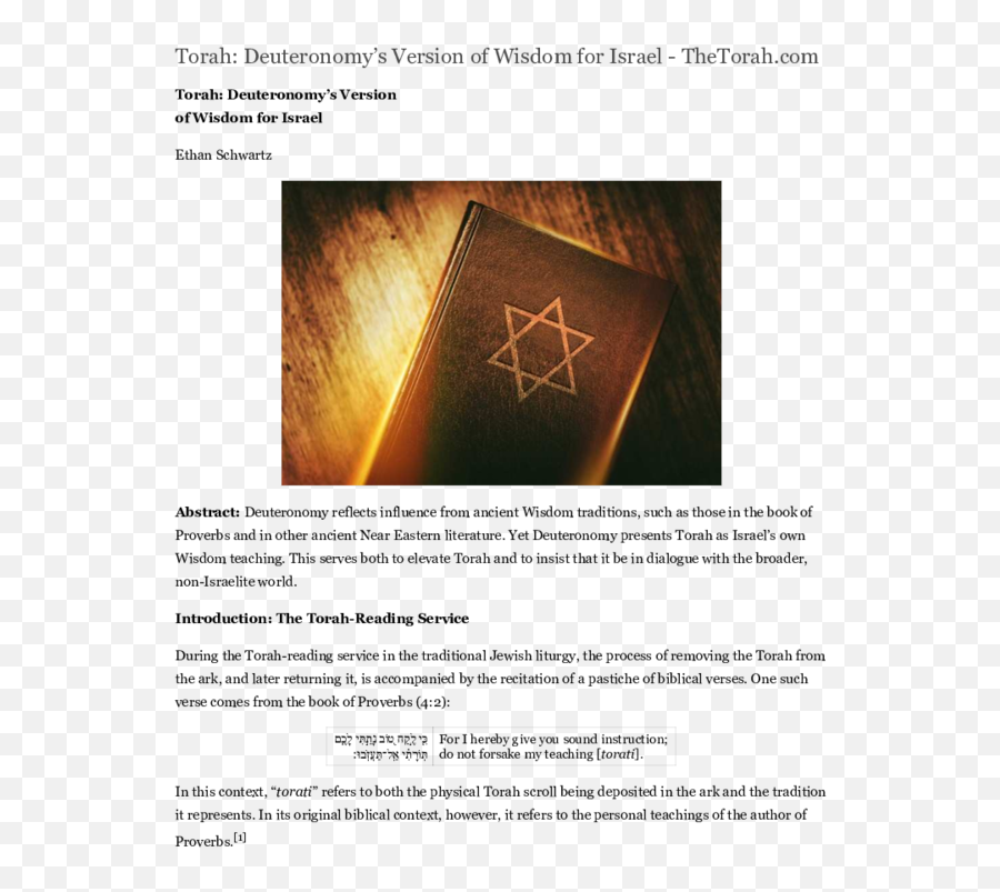 Pdf Torah Deuteronomyu0027s Version Of Wisdom For Israel - Language Png,Torah Scroll Icon