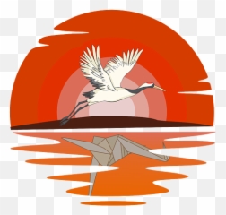 Origami Crane Japanese Culture Bird Watching Gift Coffee Mug - Gruiformes png