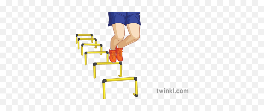 Hurdles Health Fitness Exercise Pe Secondary Illustration - Ladder Golf Png,Hurdle Png