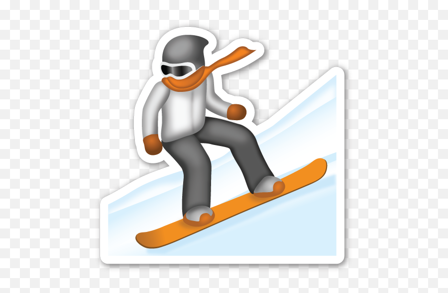 Sticker Is The Large 2 Inch Version - Clipart Snowboarder Png,Snowboarder Png