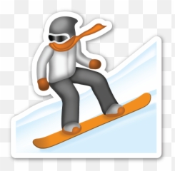 Sticker Is The Large 2 Inch Version - Clipart Snowboarder png