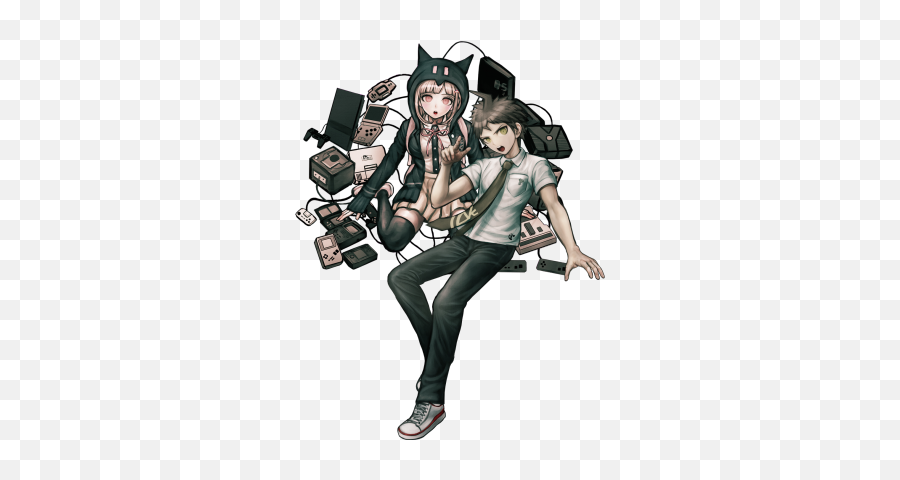 Danganronpa Protagonists Bring Hope Makoto Hajime Kaede - Chiaki Nanami Png,Komaru Naegi Icon